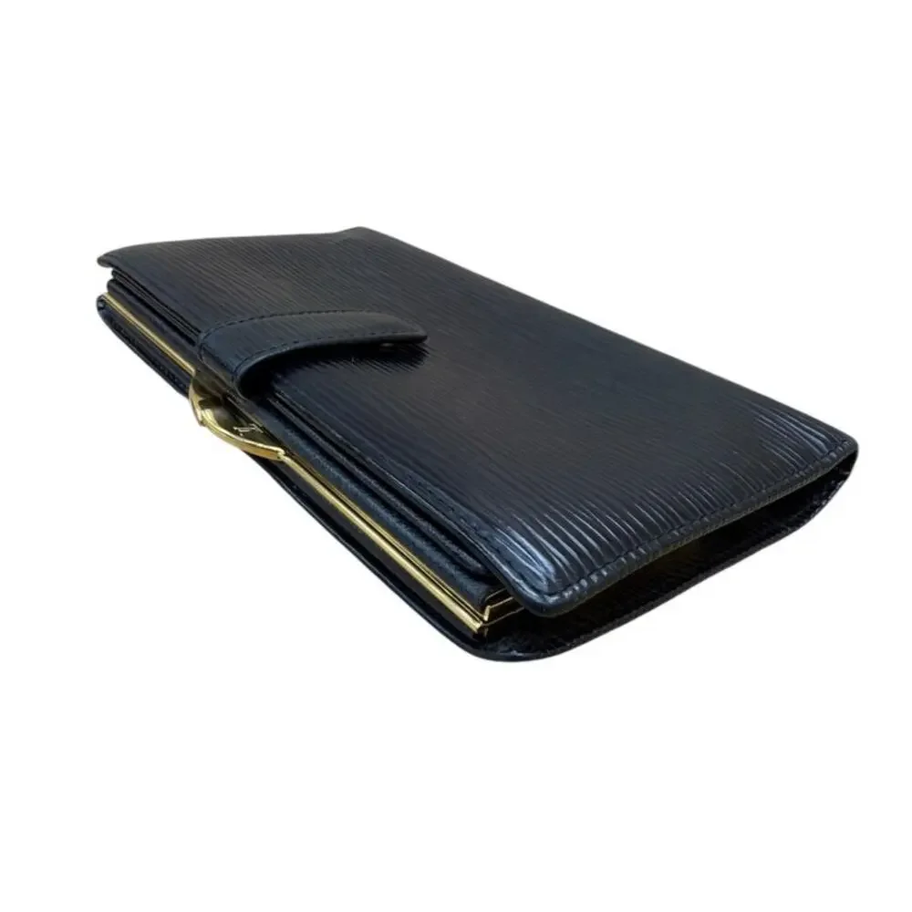 Louis Vuitton Long Black Epi Long Wallet